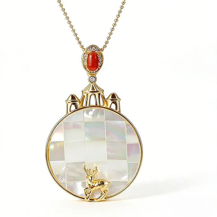 Authentic Whispers of the Golden Castle: A Nanhong Agate Amulet for Enchanted Protection
