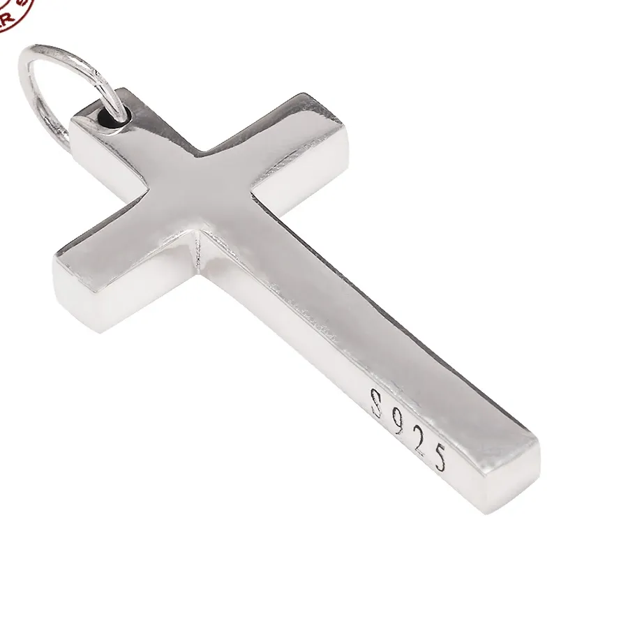 Authentic The Sacred Horizon: Polished Sterling Silver Cross Talisman