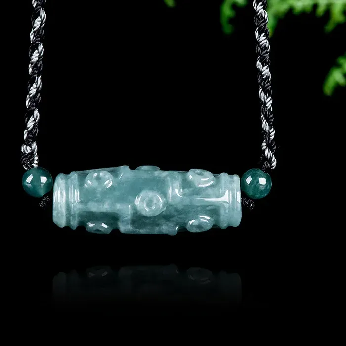 Authentic Nine-eyed Jade Portal Necklace: Unlock Protection and Prosperity