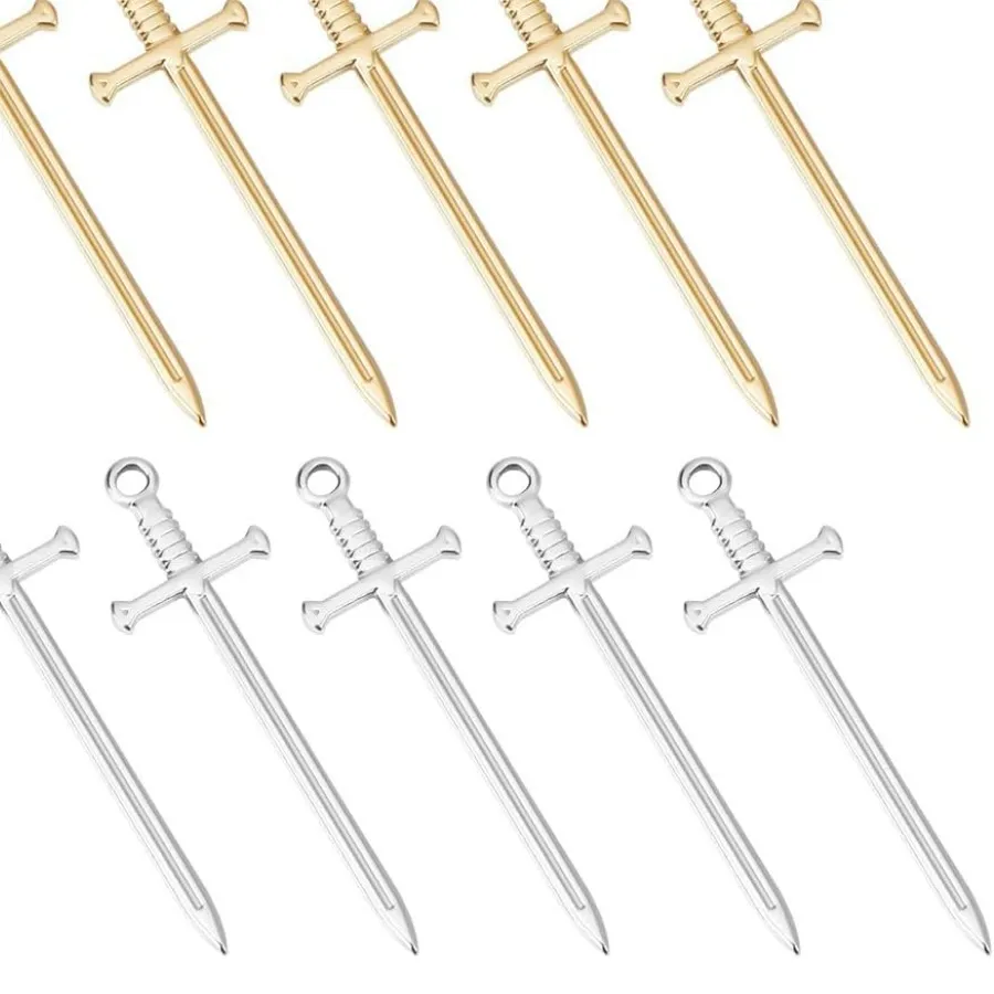 Authentic Blades of Illumination Stainless Steel Sword Bookmark Talismans Set