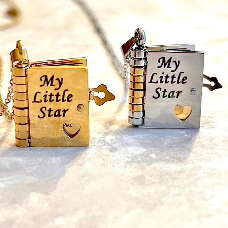 Authentic Celestial Chronicle: The Star‑Lit Book Locket for Your Daughter