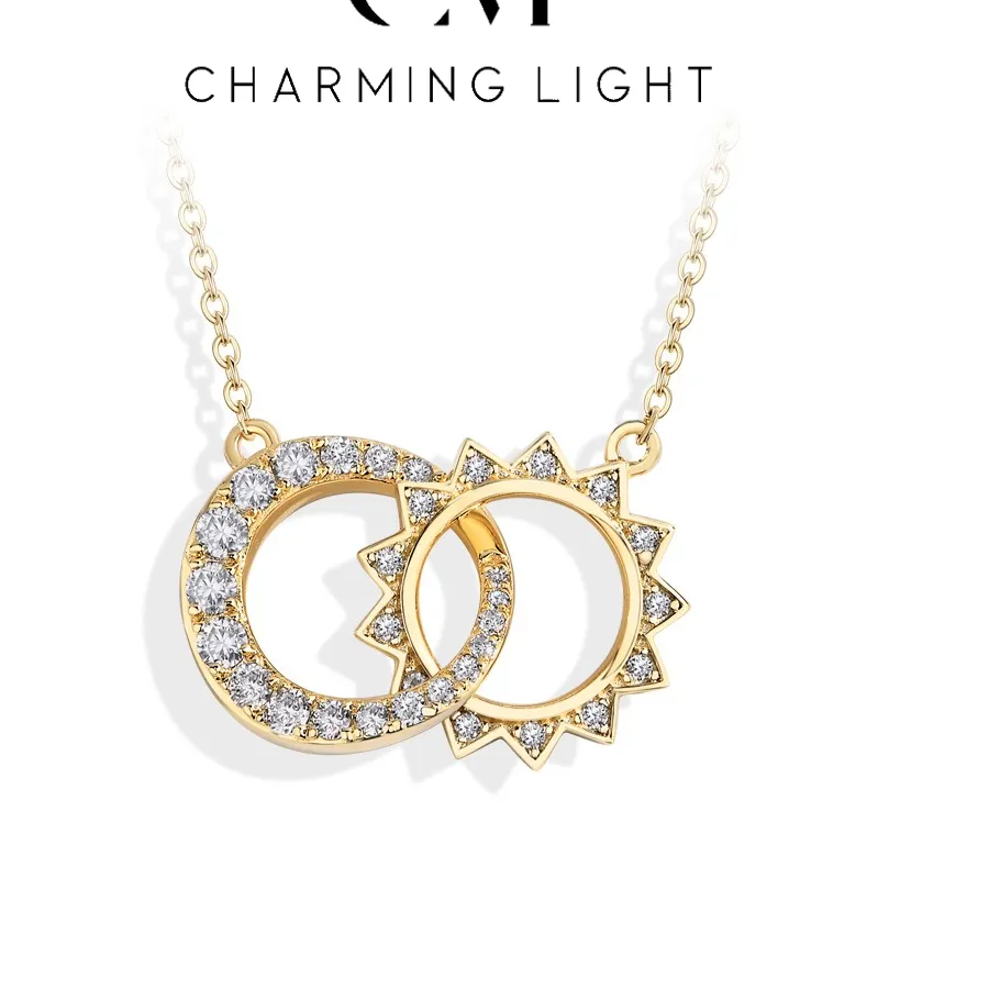Authentic Celestial Radiance: The Solar Moissanite Amulet
