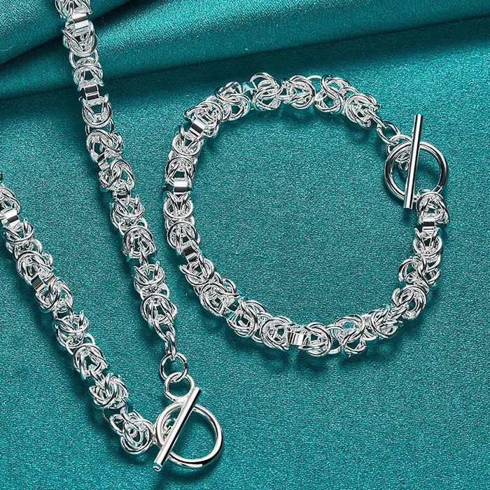 Authentic The Infinite Bond: Sacred Sterling Silver Chain Set