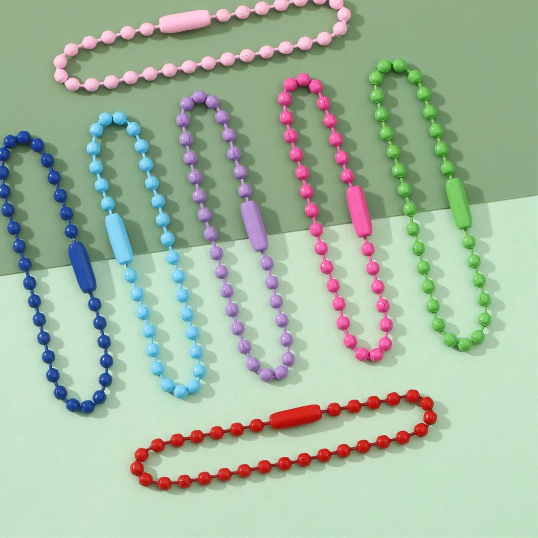 Authentic Celestial Link: 10 Enchanted Ball Bead Chains – 11.5 cm of Sacred Connection