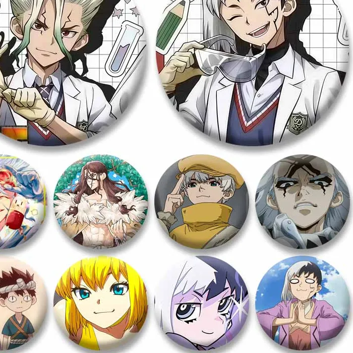 Authentic The Alchemist's Emblem: Senku and Kohaku Enamel Talisman