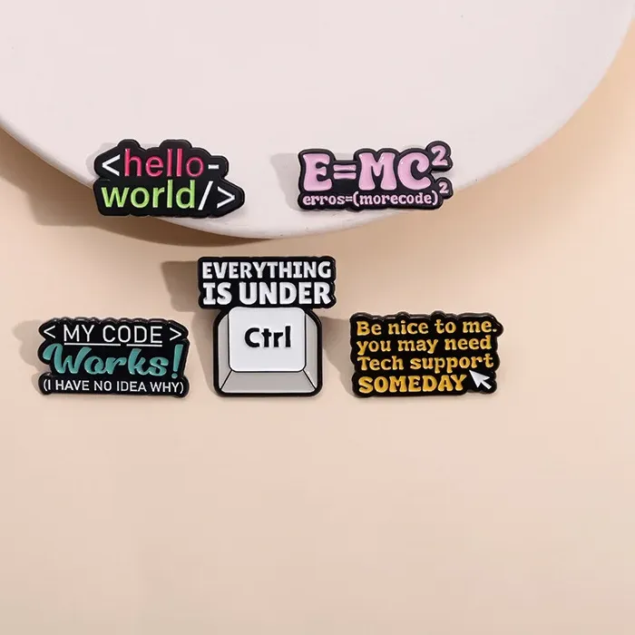 Authentic The Coder's Sigil: Hello World Enamel Talisman