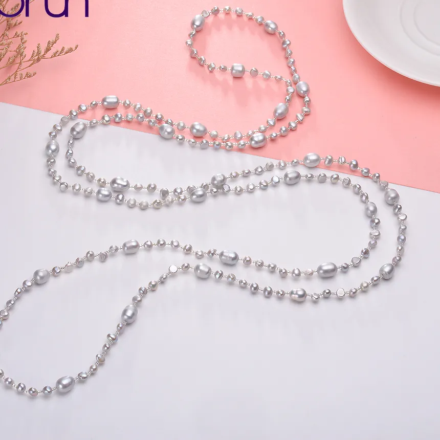 Authentic The Luminescent Tides Baroque Pearl Long Talisman