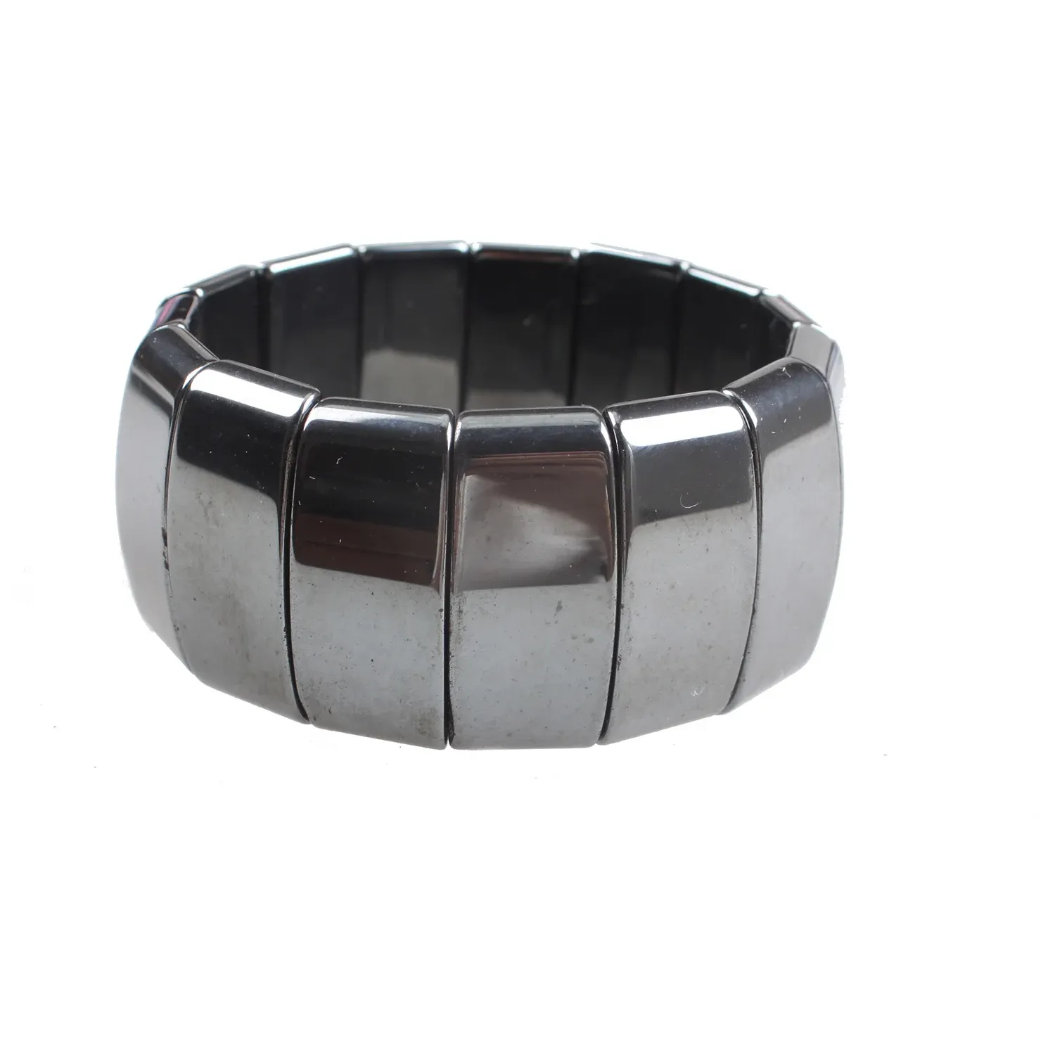 Authentic Man Women Natural Stone Black Hematite Bracelets Elastic Rope Bangles & Bracelets Handmade Jewelry Energy Bracelets
