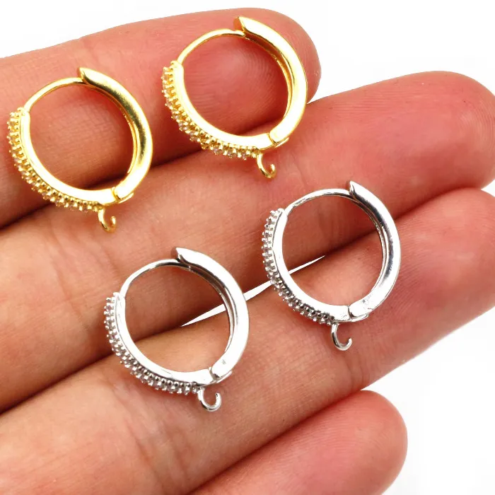 Authentic Celestial Pathways Zircon-Embellished Leverback Earring Bases
