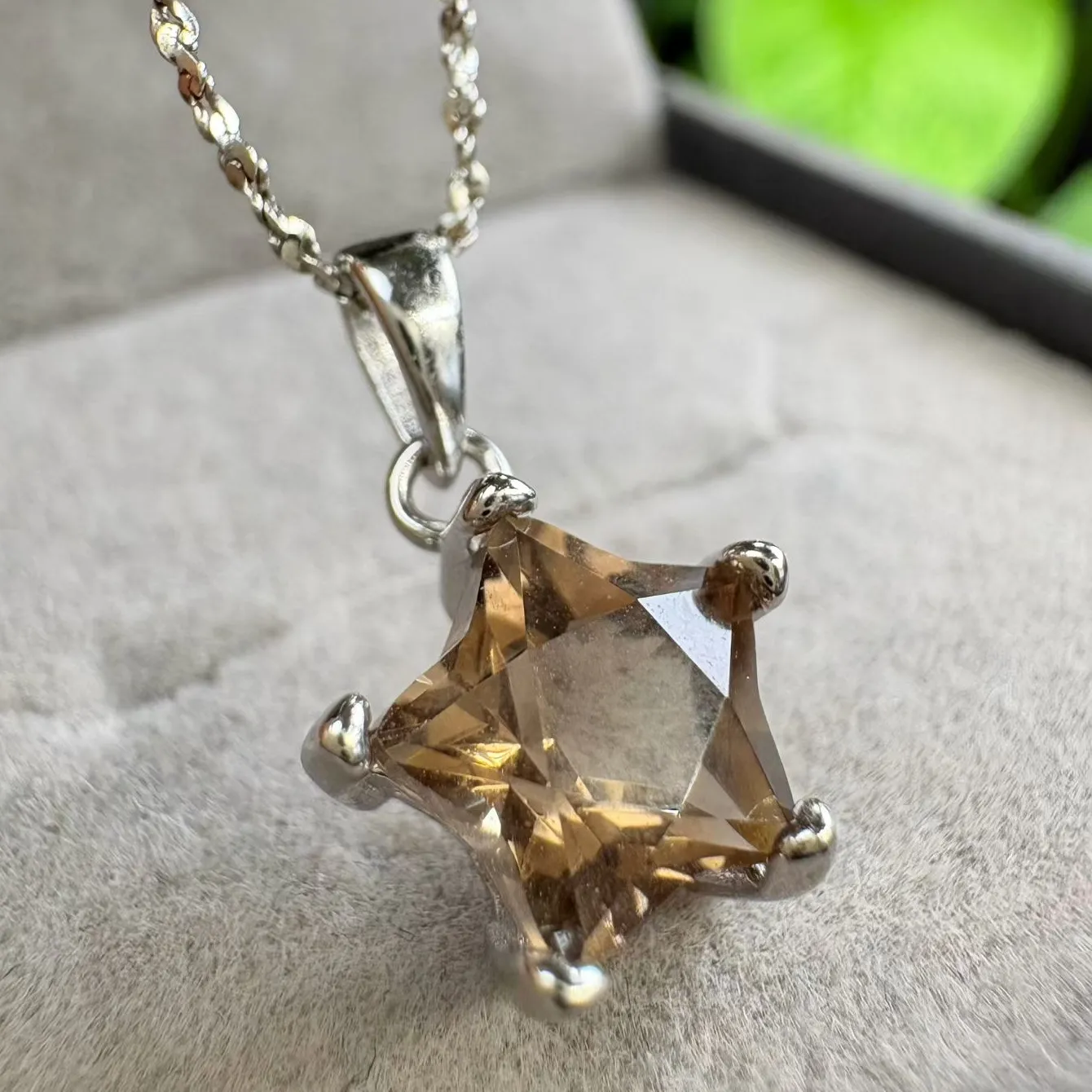 Authentic The Celestial Anchor: Smoky Quartz Astral Star Pendant