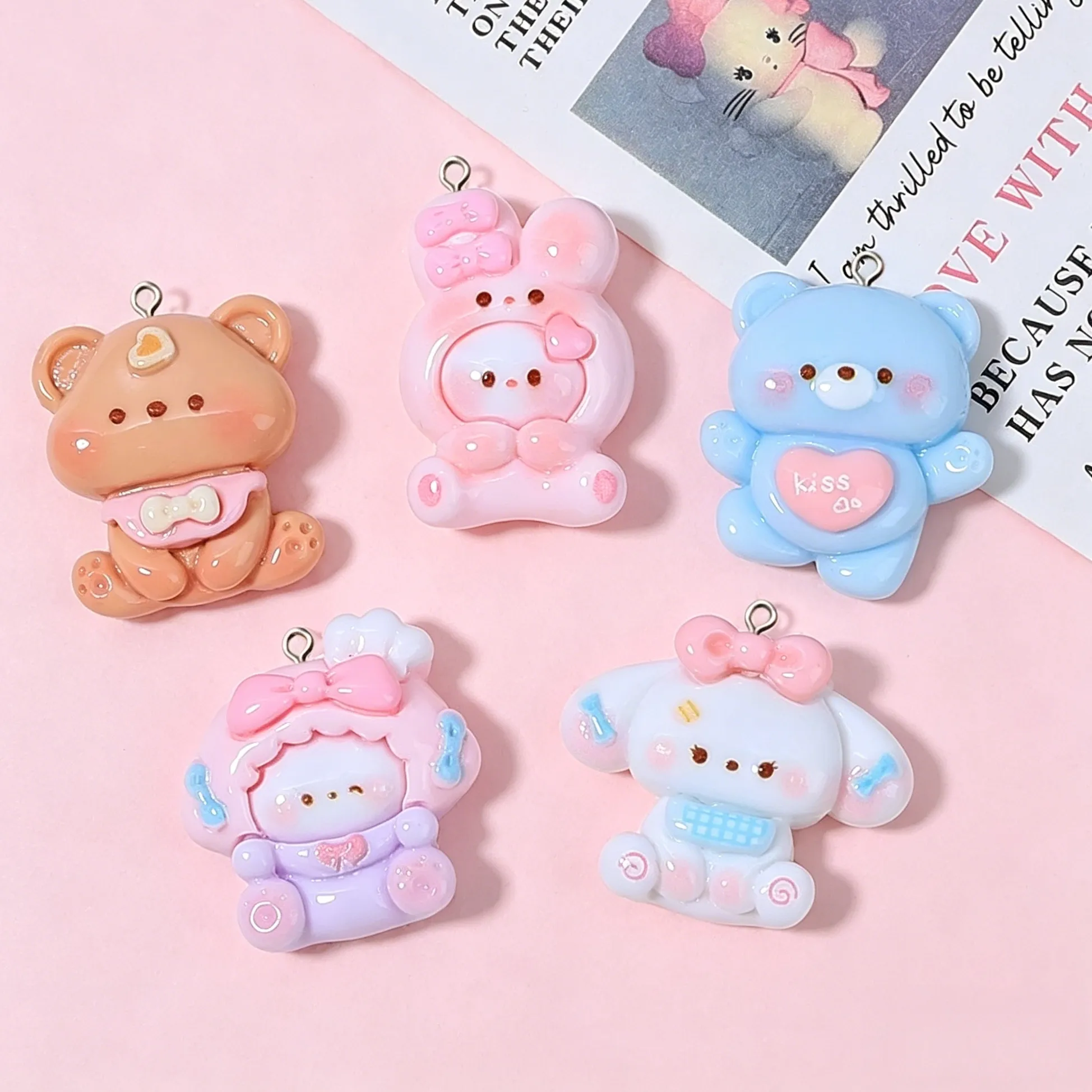 Authentic Menagerie of Whimsical Spirits: Ten Resin Animal Talismans
