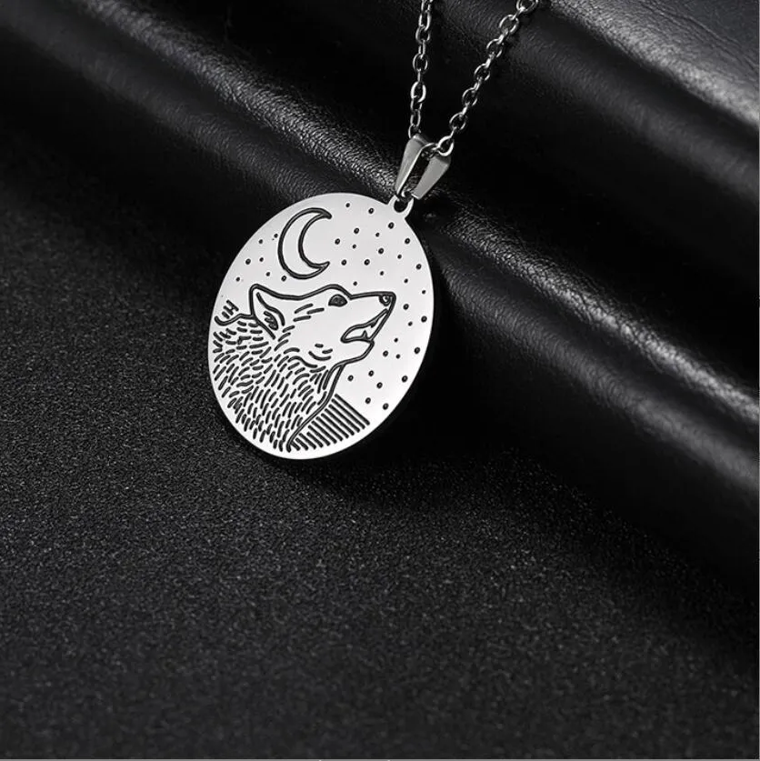 Authentic Moonlit Wolf Viking Howl Pendant For The Soul's Companion
