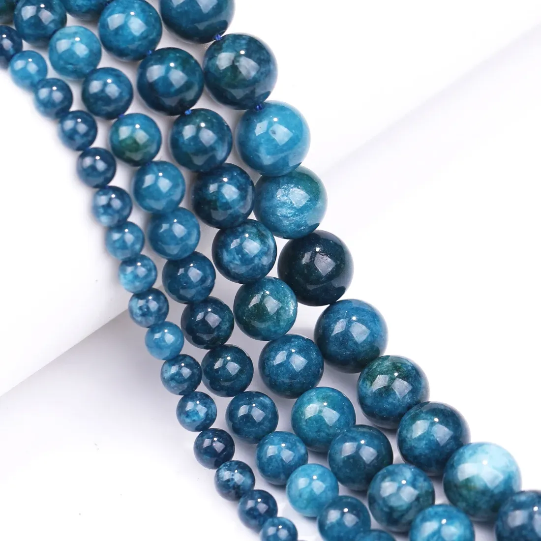 Authentic Celestial Resonance: Sacred Blue Apatite Jasper Spheres
