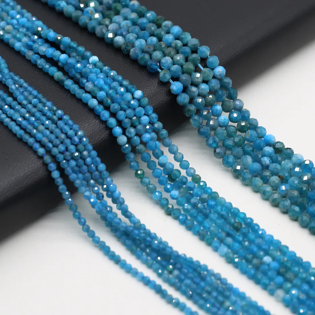Authentic 2 3Mm Natural Stone Beads Faceted Apatite Loose Gemstone Bead For Jewelry Making Diy Bracelet Necklace Accessories