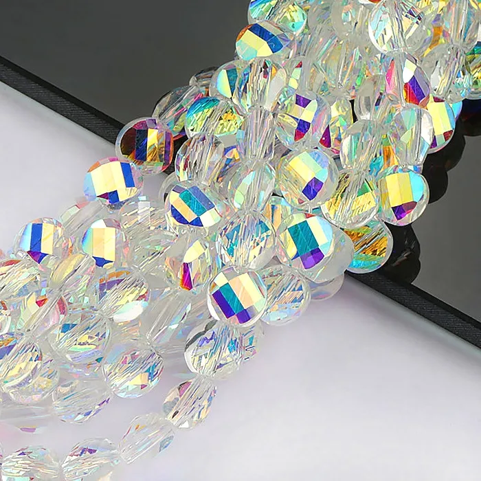 Authentic Twisted Facets: 100 Vibrant Glass Beads for Harmonious Energetic Flow