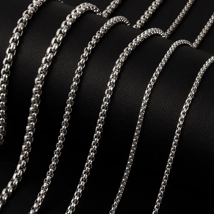 Authentic The Infinite Path: Ethereal Silver-Tone Box Chain Talisman