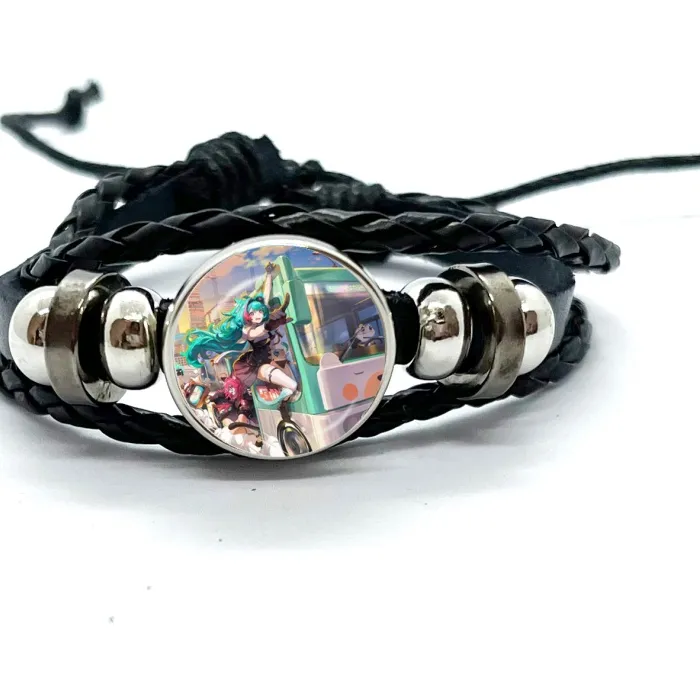 Authentic Game NTE Leather Bracelets Zero Sakiri Chiz Jiuyuan Hathor Mint Multilayer Braided Bracelets Bangles Handmade Jewelry Gifts