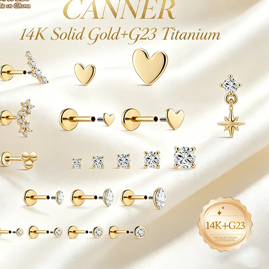 Authentic Celestial Constellations: 14K Gold Sacred Geometry Studs