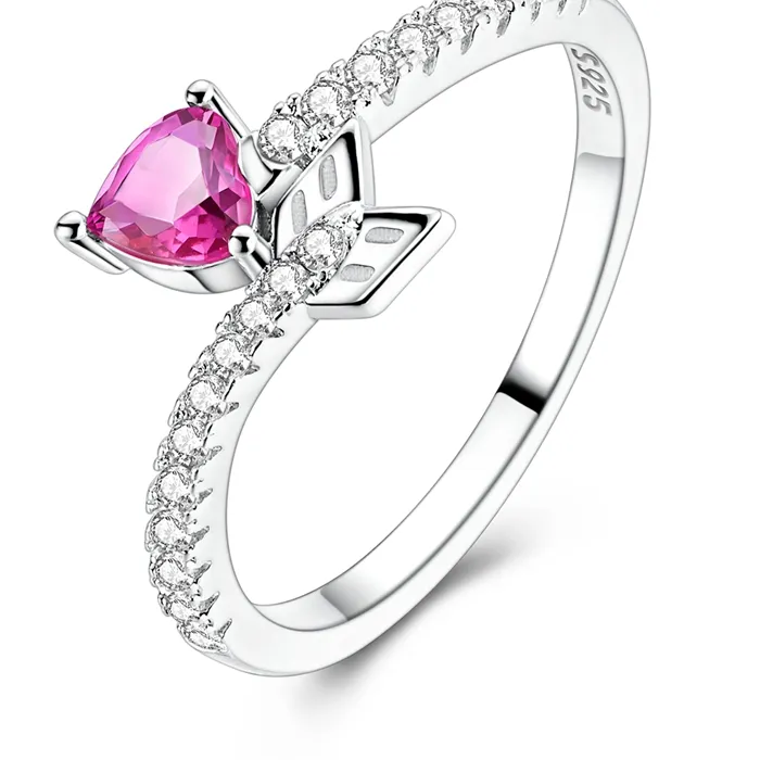 Authentic Original 925 Sterling Silver Sparkling Eros Arrow Rings Girls Jewelry Birthday Anniversary