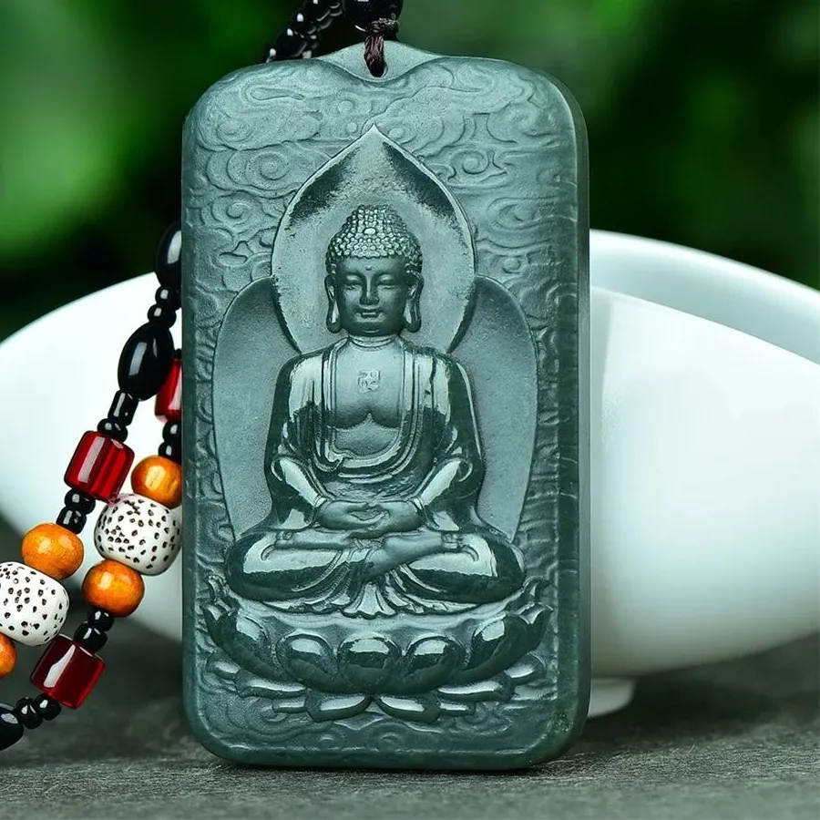 Authentic Buddha's Sacred Green Jade: Harmonizing Balance and Wisdom
