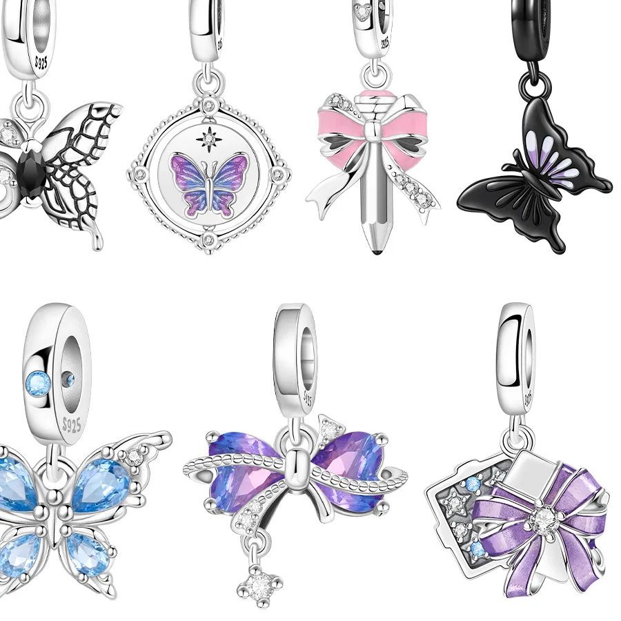 Authentic The Celestial Chrysalis: 925 Silver & Azure Enamel Butterfly Talisman
