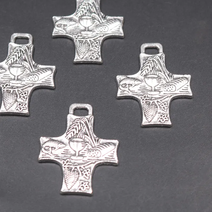 Authentic Five Sacred Sigils Silver- Plated Cross Talismans For Divine Connection