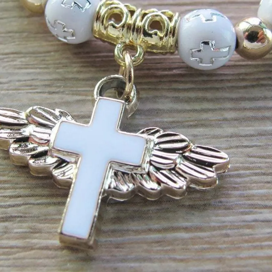Authentic Celestial Wings of Grace: Angelic Communion Bracelet