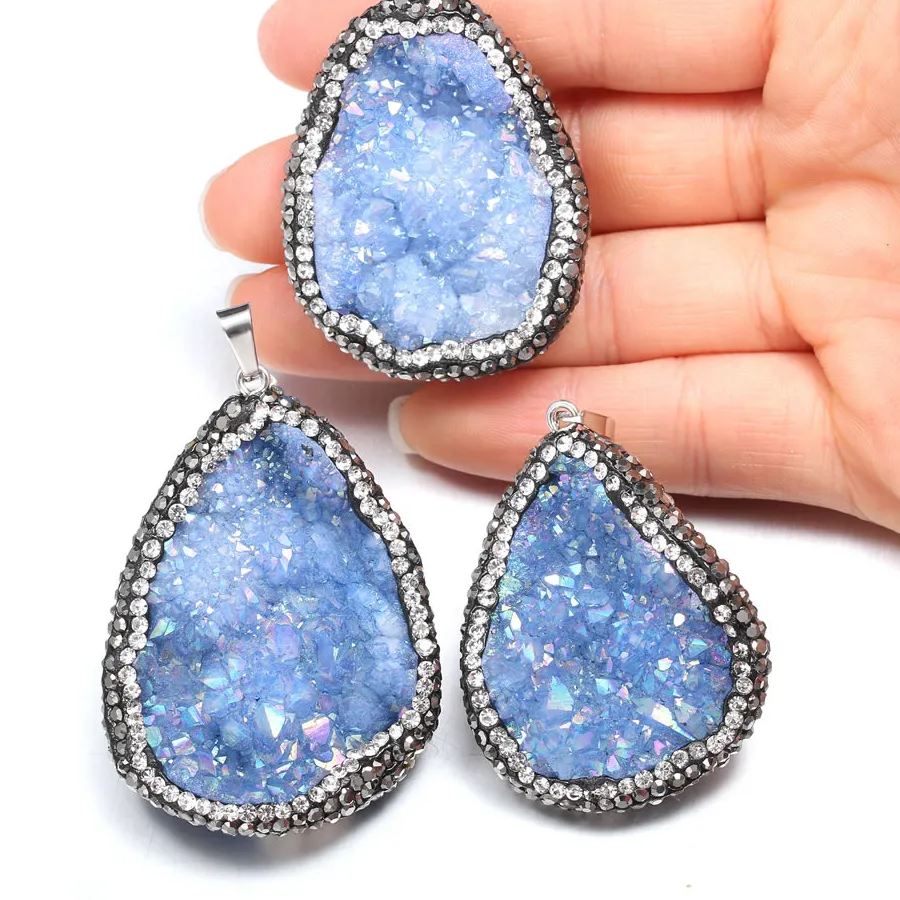Authentic Celestial Azure: The Raw Blue Quartz Cluster Talisman
