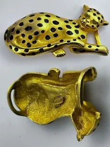Authentic The Gilded Feline: An Enchanted Leopard Talisman