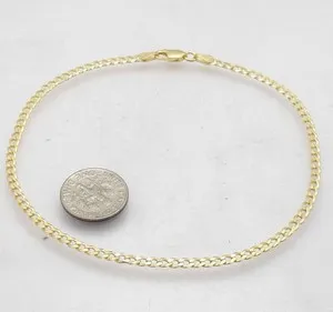 Authentic Aura of the Golden Serpent: 10" Italian Cubano Anklet