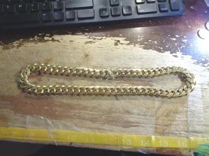Authentic The Golden Serpent of Milan: 15mm Italian Yellow Gold-Plated Solid 925 Silver Miami Cuban Curb Chain