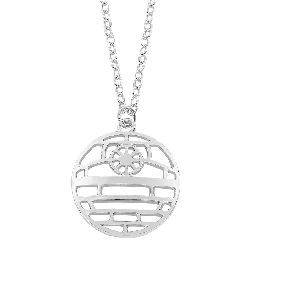 Authentic Star Wars Death Star Hollow-Out Pendant Necklace Charm Fans Jewelry Accessory