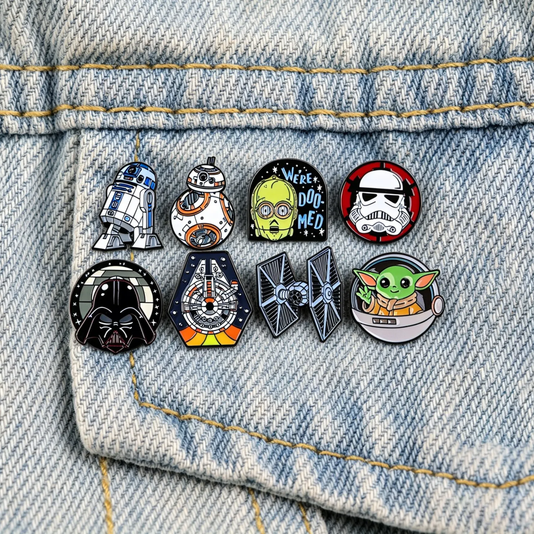 Authentic Sci-fi Film Enamel Pin Cool Brooch Lapel Pins Badge on Backpack Jewelry Friends Gifts Clothing Decoration