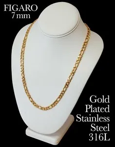 Authentic The Infinite Figaro Gold-Plated Link Chain