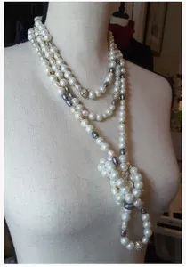 Authentic $475 Rare Alexis Bittar Triple Strand Pearls Crystals Necklace Gold Plated