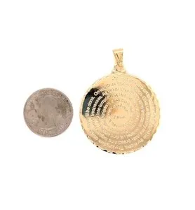 Authentic Sanctuary of Grace: The Golden Lord's Prayer Medallion