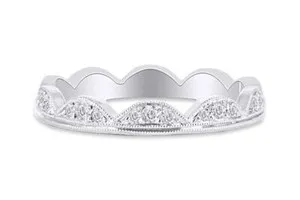 Authentic The Sovereign Crown Scallop Diamond Eternity Band