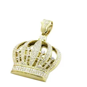 Authentic Crown of Kings: Radiant 14K Gold Plated Regalia Pendant