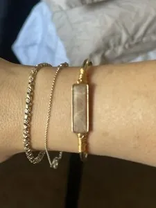 Authentic Solar Empowerment: Radiant Sunstone in 18k Gold Plated Whispers of the Sun