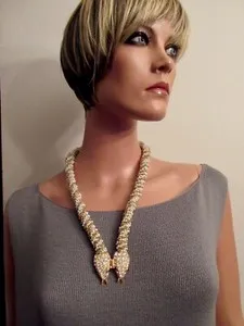 Authentic The Gilded Serpent of Eternal Wisdom: Vintage Mughal-Inspired Adornment