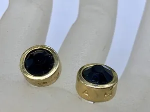 Authentic Obsidian Echoes: Midnight Glass Studs