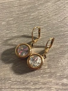 Authentic Twin Aurora Rose‑Gold Dangle Amulets – Zirconia‑Infused Guardians