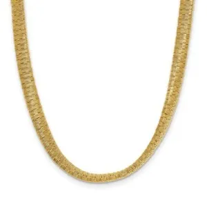Authentic Sterling Silver Gold-plated Twist Texture Wrapped Necklace