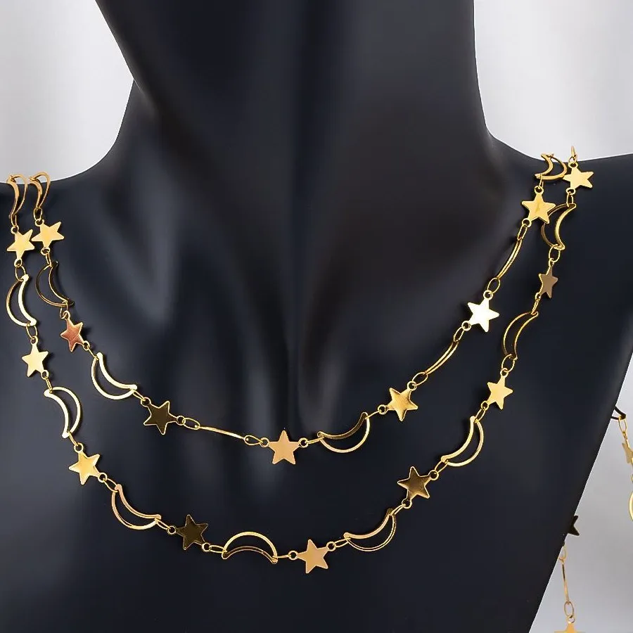 Authentic Accessories Hollow Chain Flat Chain 1 Meter Length Heart Connecting Chain Jewelry Making Chain Bracelet Making