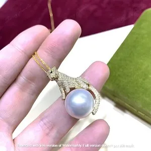 Authentic The Gilded Feline: Celestial Pearl Leopard Talisman