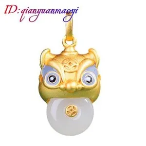 Authentic Lion's Roar of Protection: Empowering Jade and Golden Essence