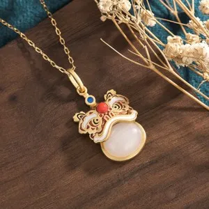 Authentic Lion's Heart: Protection and Courage on a Golden Thread
