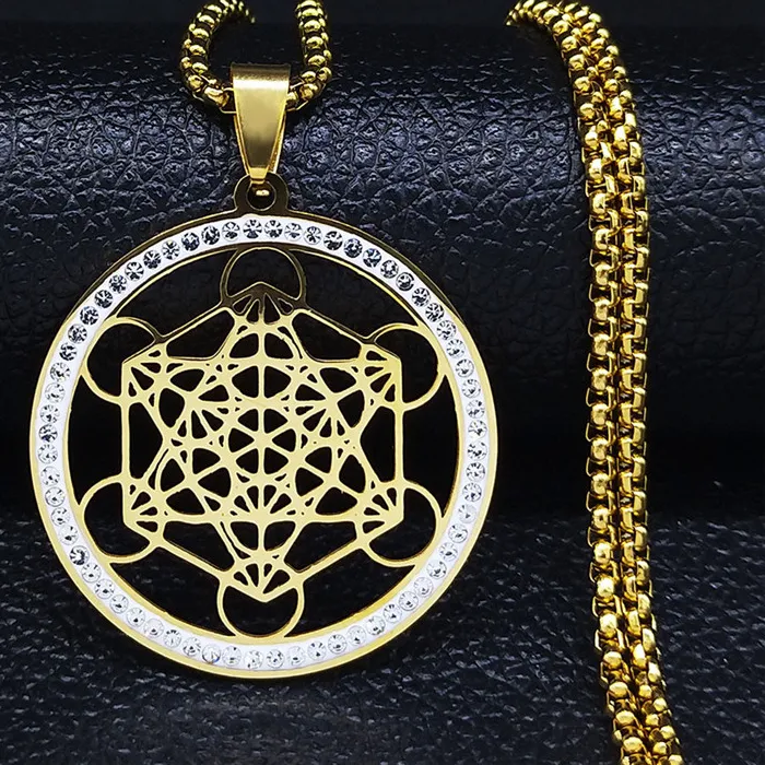 Authentic Metatron's Life Flower Crystal Pendant A Sacred Geometry Amulet