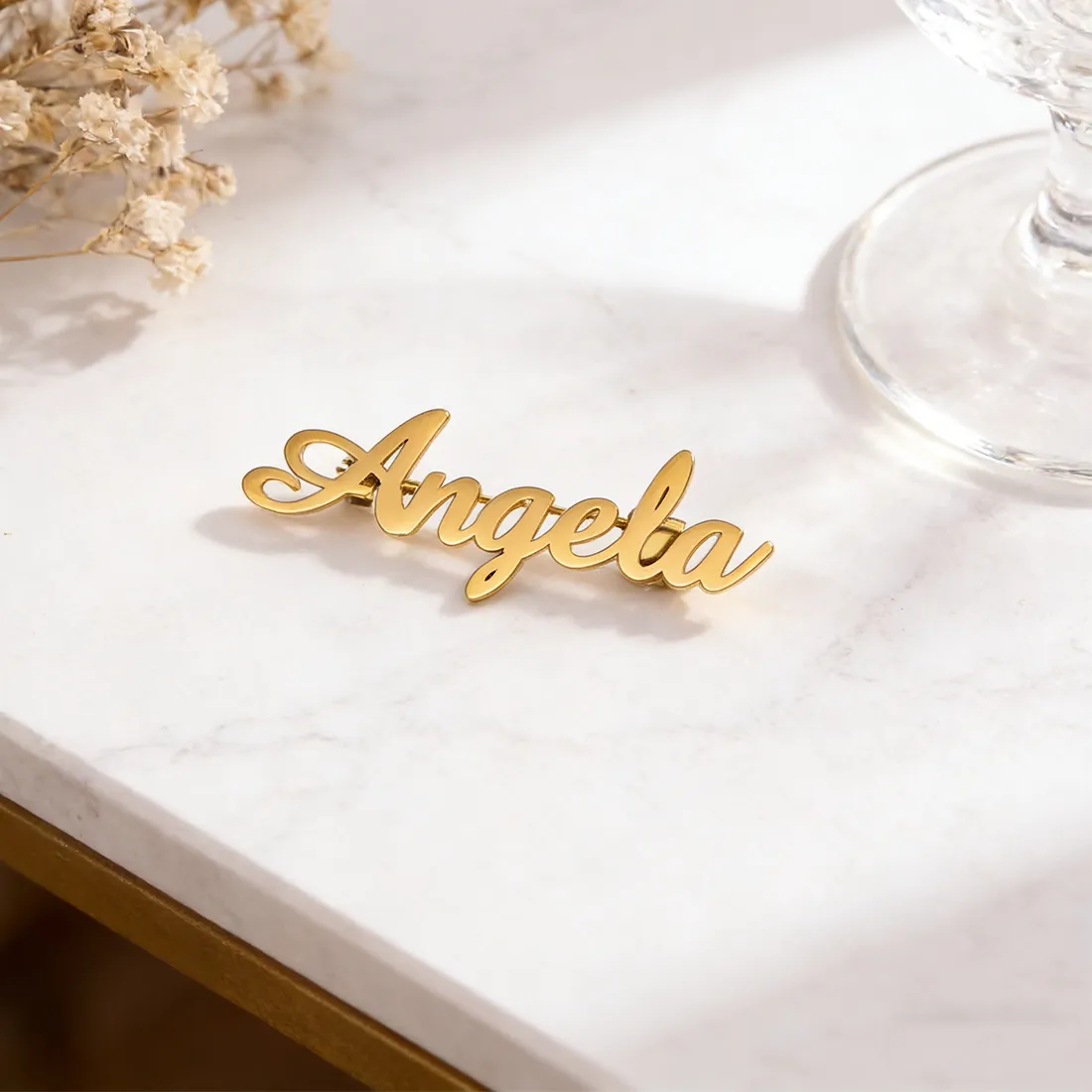 Authentic Custom Name Pins Brooch Waterproof Brooches Trend 2026 Femme Customized Jewelry Daily Wear