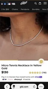Authentic The Celestial Microtennis Radiance Chain
